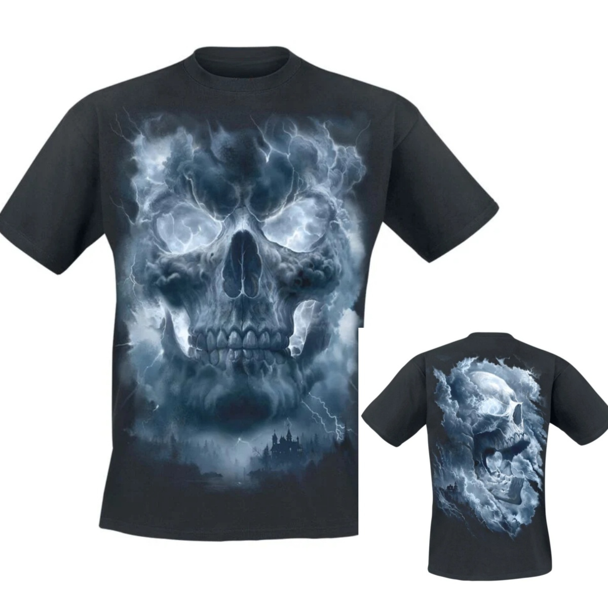 Gothic Streetwear Brand - Koszulka z grafiką Grave Skies Dark