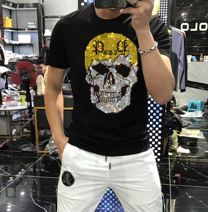 Gothic Streetwear Brand - Nowa trzykolorowa koszulka męska, stylowa, 2025,