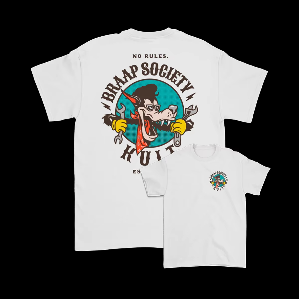 Streetwear Brand Japanese - BRZEGOWEJĄCE ZASADY. Koszulka z grafiką Big