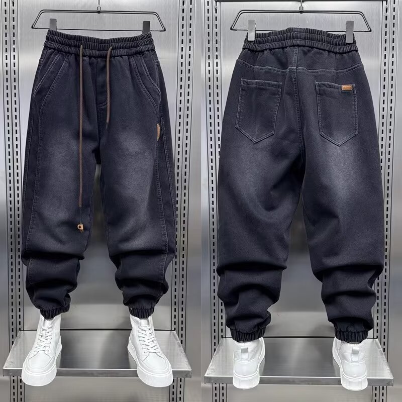 Streetwear Brand Japanese - Męskie dżinsy haremowe japońskie Harajuku luksusowa