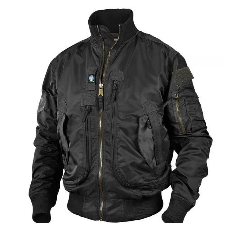 Streetwear Brand Golf - Kurtka Płaszcz Oddychający Męski Wełniany Bomberka