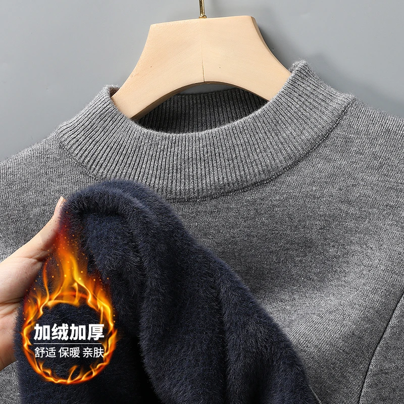 Streetwear Brand - Półgolf Sweter Dzianinowy Nowa Jesień/Zima Bluzy