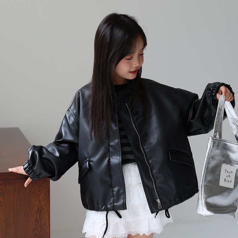Streetwear Brand With A Logo - Kurtka motocyklowa dla dziewczynek 2-12 lat,