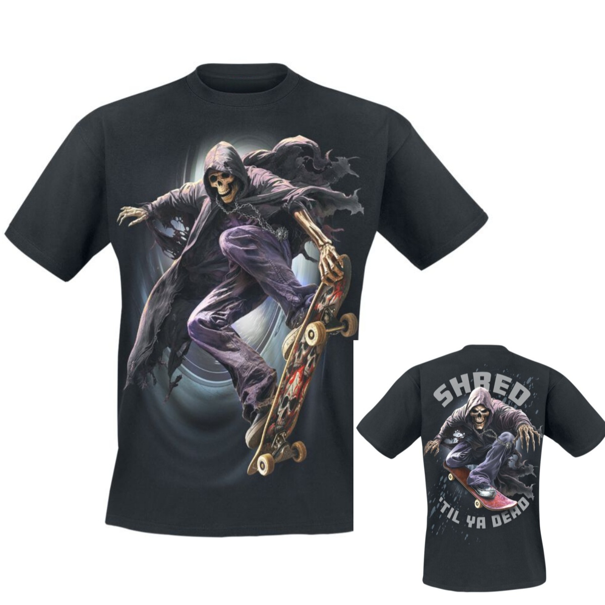 Gothic Streetwear Brand - Koszulka Soul Boarder Dark Gothic Spiral