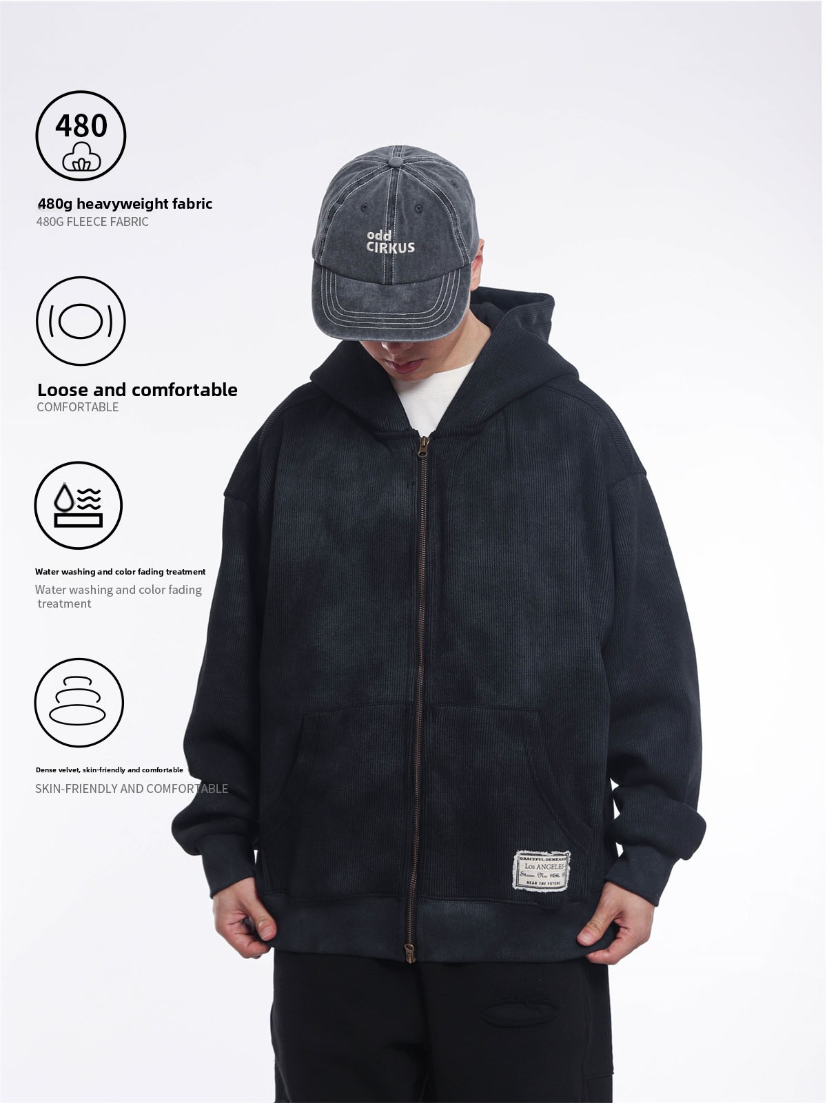 Męska bluza z kapturem w stylu – Streetwear Brand Japanese recenzja i cena