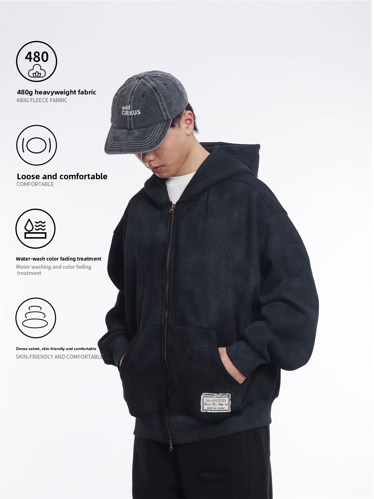 Męska bluza z kapturem w stylu – Streetwear Brand Japanese recenzja i cena