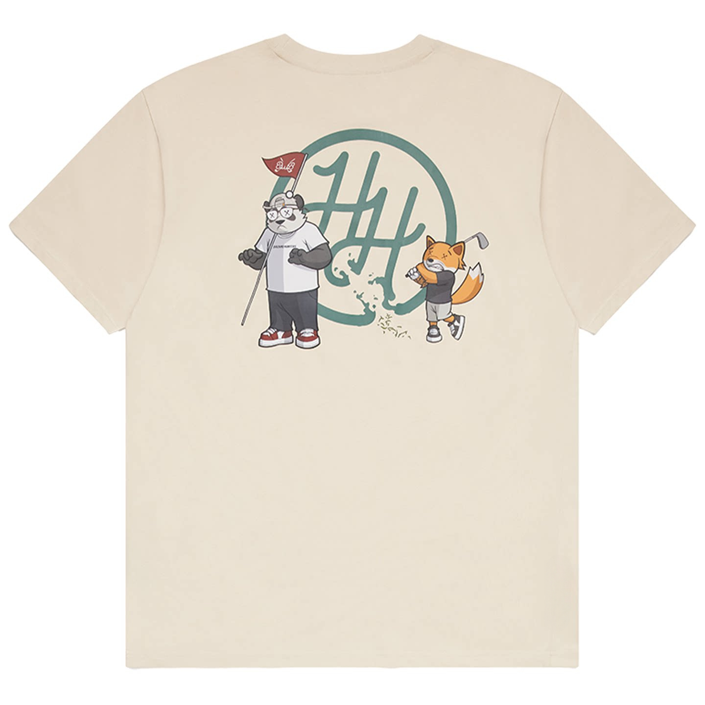 Koszulka z grafiką pandy i lis – Streetwear Brand Golf recenzja i cena
